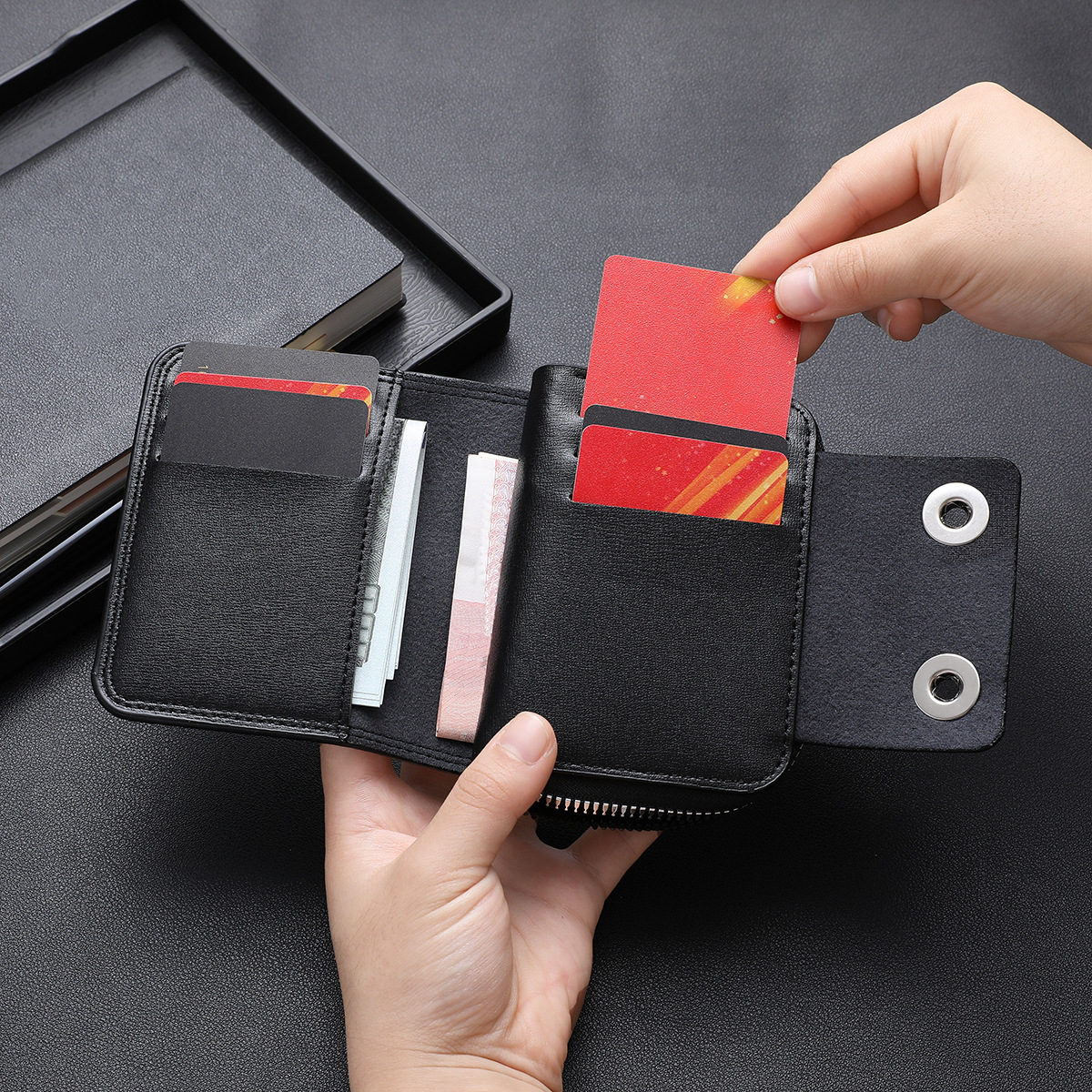 Picture of Multi Slot Card Holder Vintage Small Wallet
