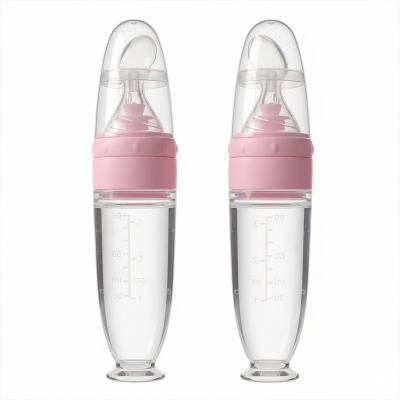 Picture of Premium Quality Baby Full Silicone Spoon Feeder Bottle -1pcs
