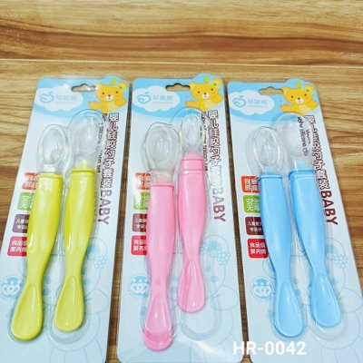 Picture of 1pair- BABY SILICONE SPOON CN By Kafela