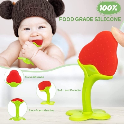 Picture of Silicone Baby Teether  Silicone Baby Teether  Newborn  Silicone Fruit Teether