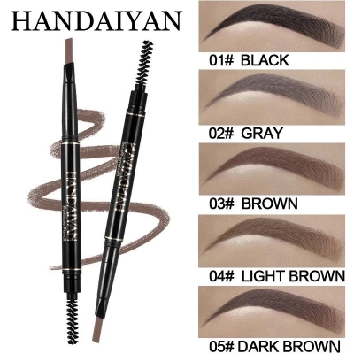 Picture of HANDAIYAN  Waterproof Eyebrow Pencil Dark Brown, Premium Eye Brow Pencil Brn with Spoolie Brush, Longwearing for Perfect Brows