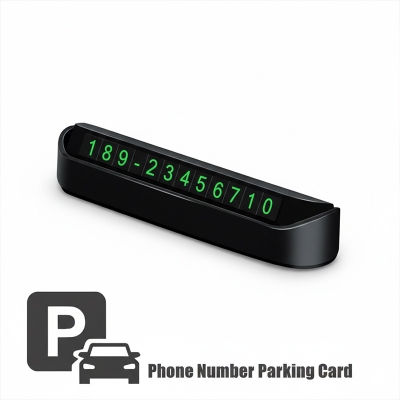 Picture of SuperRide Car Number Plate Luminous Car Styling Temporary Parking Card - car accessories
