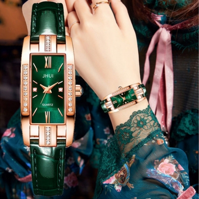 Picture of High Quality Square Green/Red Belt Watch For Women