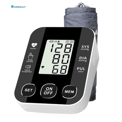Picture of Digital Blood Pressure Machine Price Medical Sphygmomanometer Arm Pressure Device Bp Monitor - Black