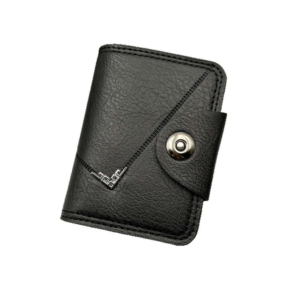 Picture of Kingdushi PU Lether Card Holder wallet with Double magnatic button