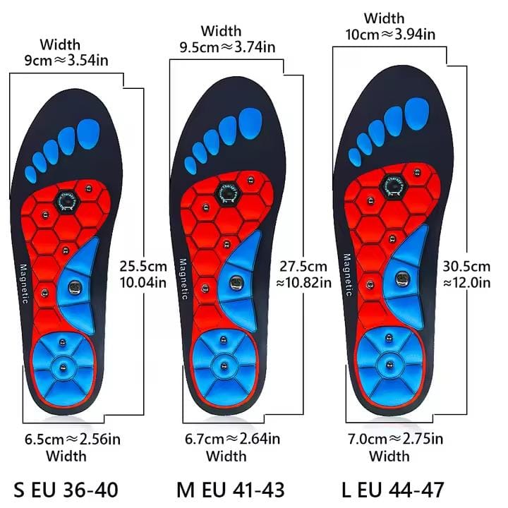 Picture of Orthopedic Acupressure Massage Insoles for Men and Women - Helps Promote Blood Circulation and Relieve Fatigue Orthopedic Acupoint Massage Insoles with Magnetic Technology, Feet and Arch Support