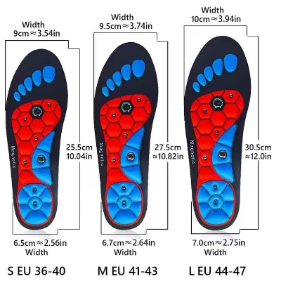 Picture of Orthopedic Acupressure Massage Insoles for Men and Women - Helps Promote Blood Circulation and Relieve Fatigue Orthopedic Acupoint Massage Insoles with Magnetic Technology, Feet and Arch Support