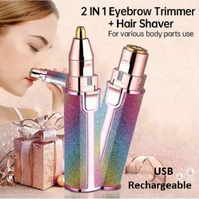 Picture of 2 in 1 Lady Shaver Eyebrow Trimmer & Hair Remover-USB Rechargeable
