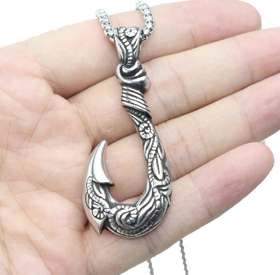 Picture of Highly Sustainable - Trendy Simple Stainless Steel Chain Jewellery Gift For Men - Durabilty Assured - Well Inspired & Crafted Fish Hook