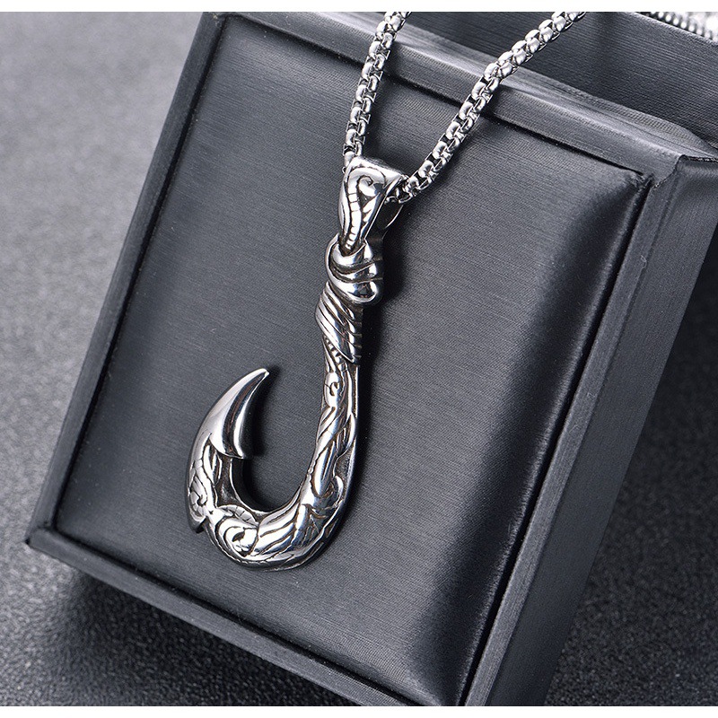 Picture of Highly Sustainable - Trendy Simple Stainless Steel Chain Jewellery Gift For Men - Durabilty Assured - Well Inspired & Crafted Fish Hook