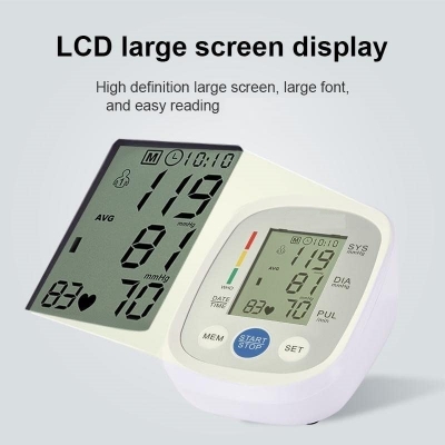 Picture of COMFORT Homely CPort BP Monitor Automatic Accurate Digital Blood Pressure Checking Machine Upper Arm Portable BP Machine (White, Silver) - Multicolor