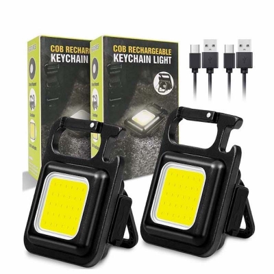 Picture of Portable Pocket USB Rechargeable Torch Lantern 3 Lighting Modes Work LED Flash Light 1 Set