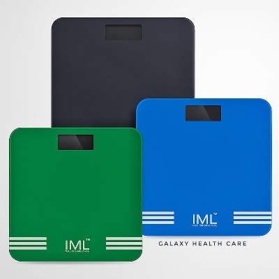 Picture of IML Weight Machine for Home Digital Weighing Machine for Human Body with LCD Display Max Weight Capacity 180Kgs Bathroom Scale for Home - Multicolor
