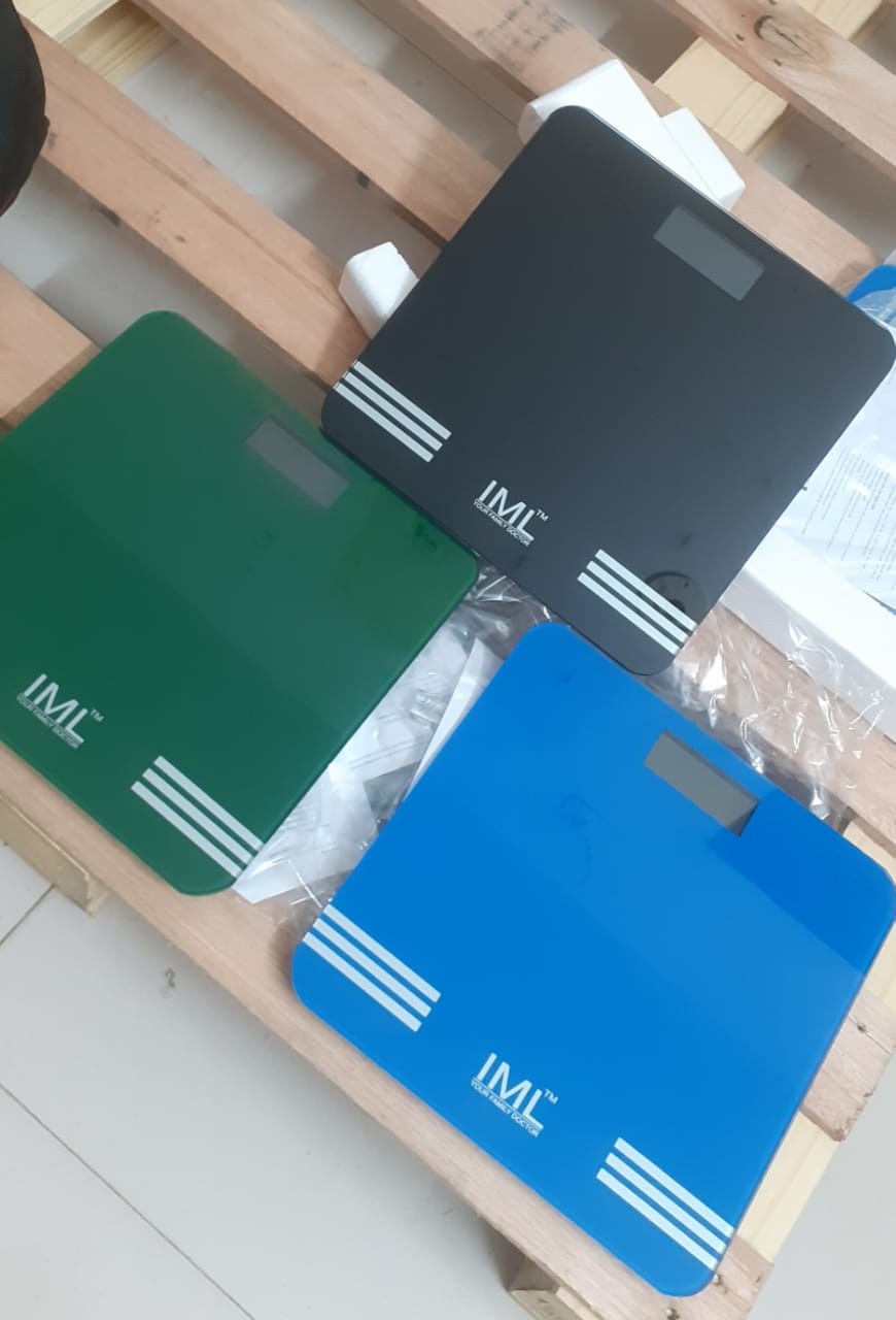 Picture of IML Weight Machine for Home Digital Weighing Machine for Human Body with LCD Display Max Weight Capacity 180Kgs Bathroom Scale for Home - Multicolor