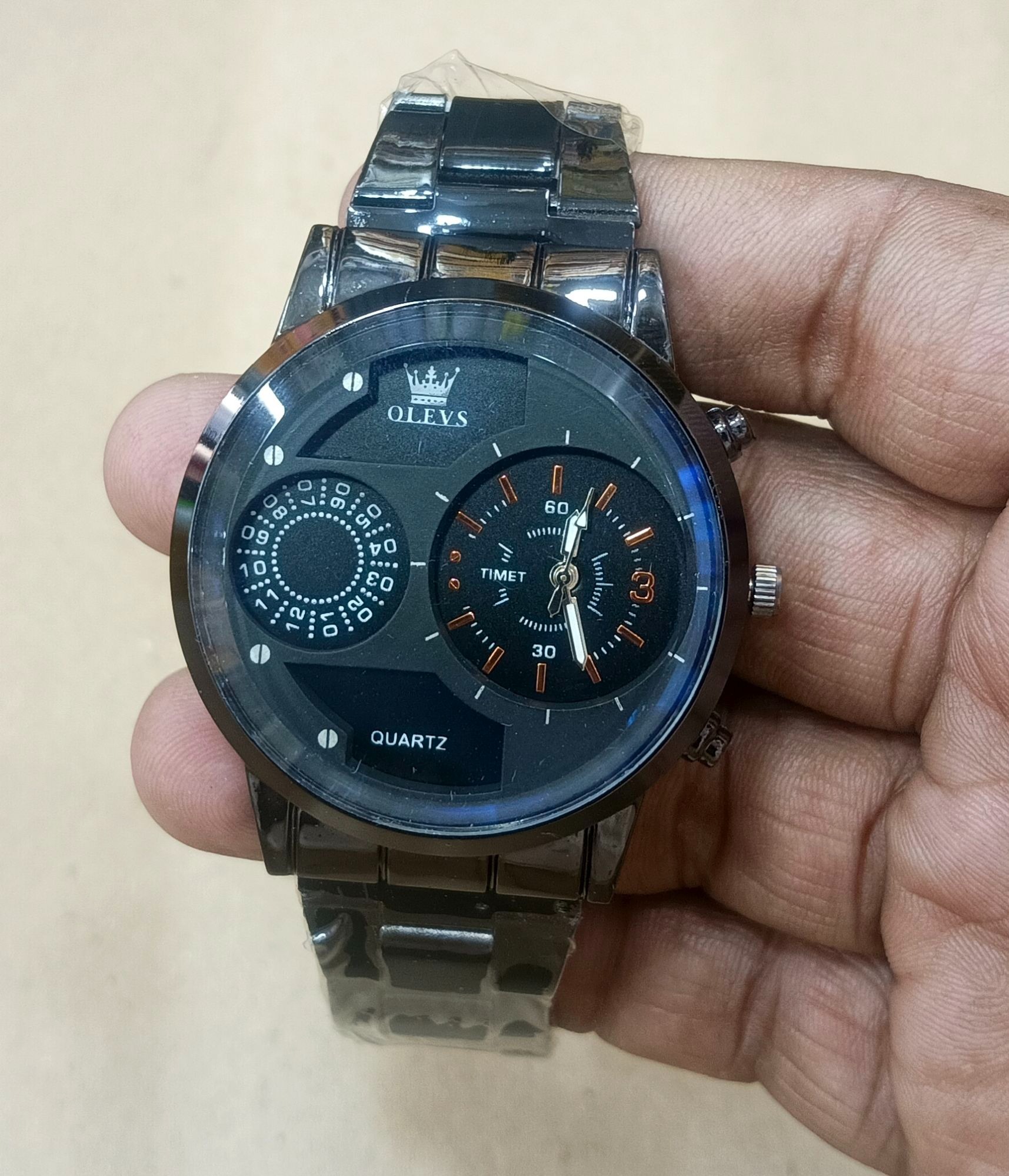 Picture of New Cky Analog Sports Watch for Men-ROUND Black