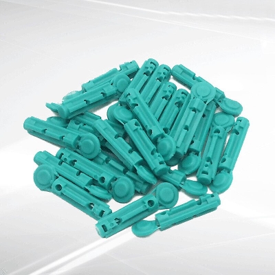 Picture of 100PCS Per BOX Blood Glucose Sterile Lancet With Scure Cap Blood Glucose Meter Accessories 28G - Hotpink