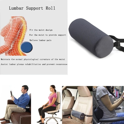 Picture of Lower Back Pain - Spine Lumbar Roll Cushion - Alleviate Discomfort And Improve Posture With Spine Lumbar Roll Cushion For Lower Back Pain Relief - Multicolor