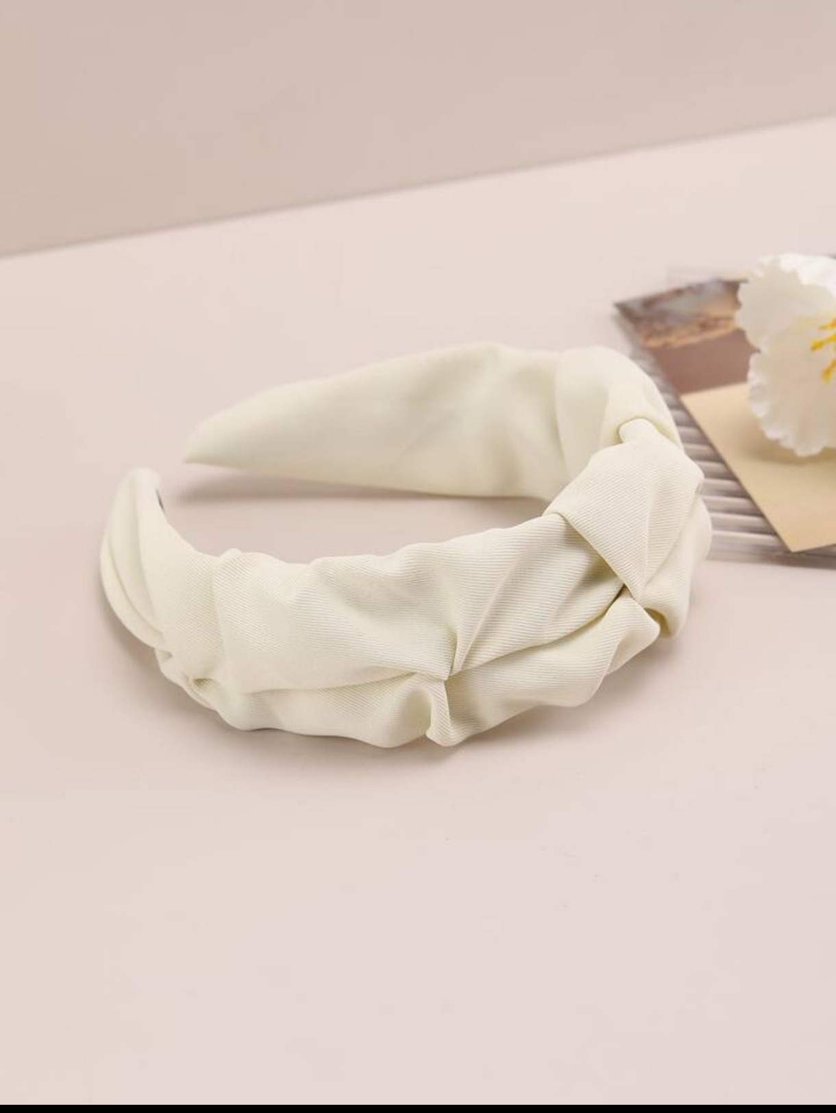 Picture of New And Good Quality Fashion Hair Bands for Women Girls Flower Solid Color Headbands Headwear Folded Hair