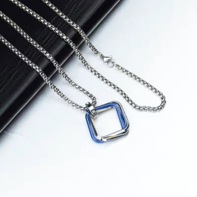 Picture of New Pendant Necklace For Men Stainless Steel Chain Necklace For Men