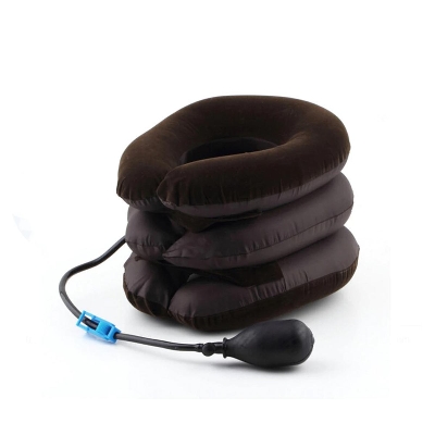 Picture of 3 Layer Inflatable Air Cervical Neck Traction Device Soft Neck Collar Pillow Pain Stress Relief Neck Posture Stretching Brace