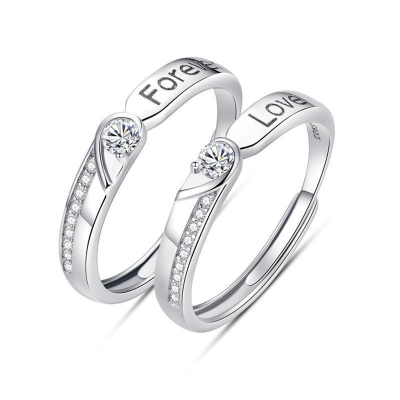 Picture of King And Queen Couple Ring Set 2 Pcs