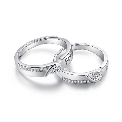 Picture of King And Queen Couple Ring Set 2 Pcs