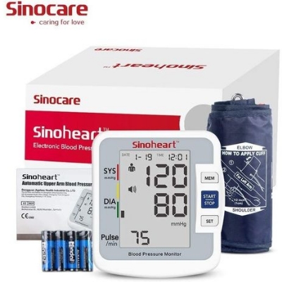 Picture of Sinoheart Electronic Digital Blood Pressure Machine / BP Monitor - Sinocare