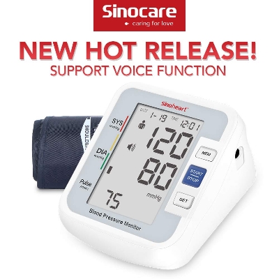Picture of Sinoheart Electronic Digital Blood Pressure Machine / BP Monitor - Sinocare