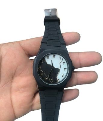 Picture of Aura watch 2025 New Arabic Aura Men Watch White Modern Design রাবার বেল্ট