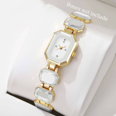 Picture of Stylish & Fashionable  Elegant Rhombus Mirror Original Quartz Ladies Watch