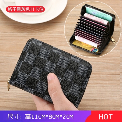 Picture of Brown Color ID Cards Holders Bank Credit Bus Cards Card Holder Organizer  For Men