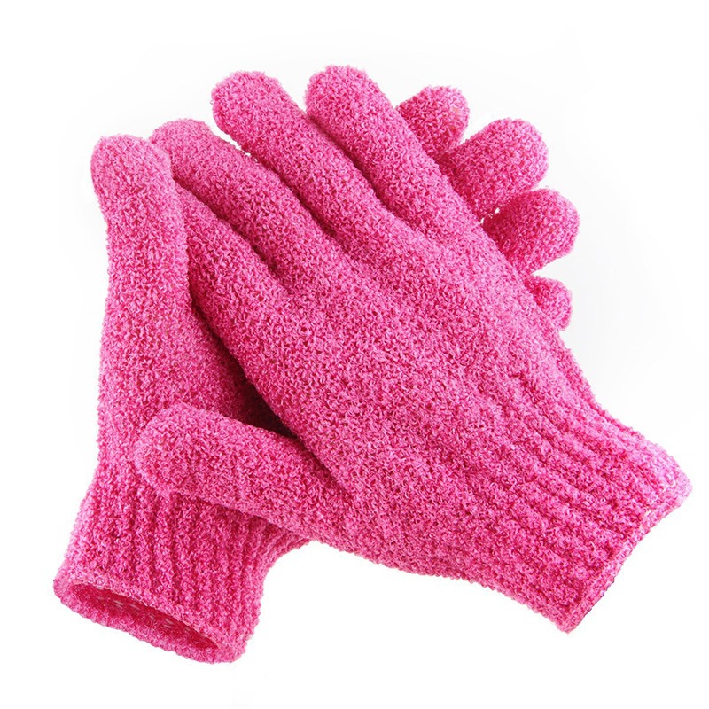 Picture of 2pcs Bath Gloves For Peeling Exfoliating Mitt Glove For Shower Scrub Gloves Resistance Body Massage Sponge Wash Skin Exfoliator