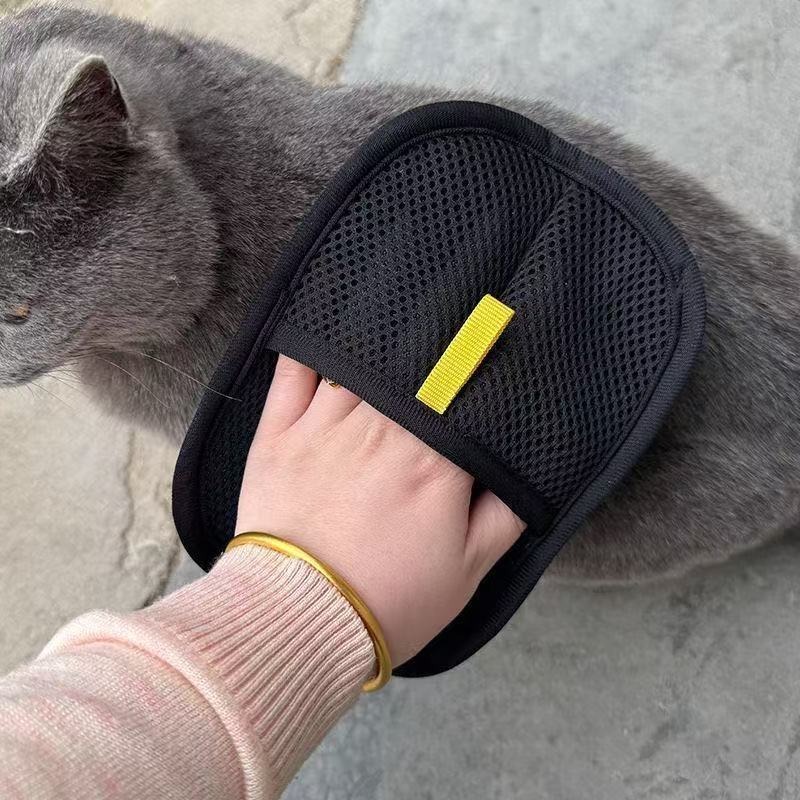 Picture of Pet Hair Removal Tool Pet Grooming Gloves Reusable Static Removal Glove for Dog Cat Long/Short/ Hair from Clothes Carpets