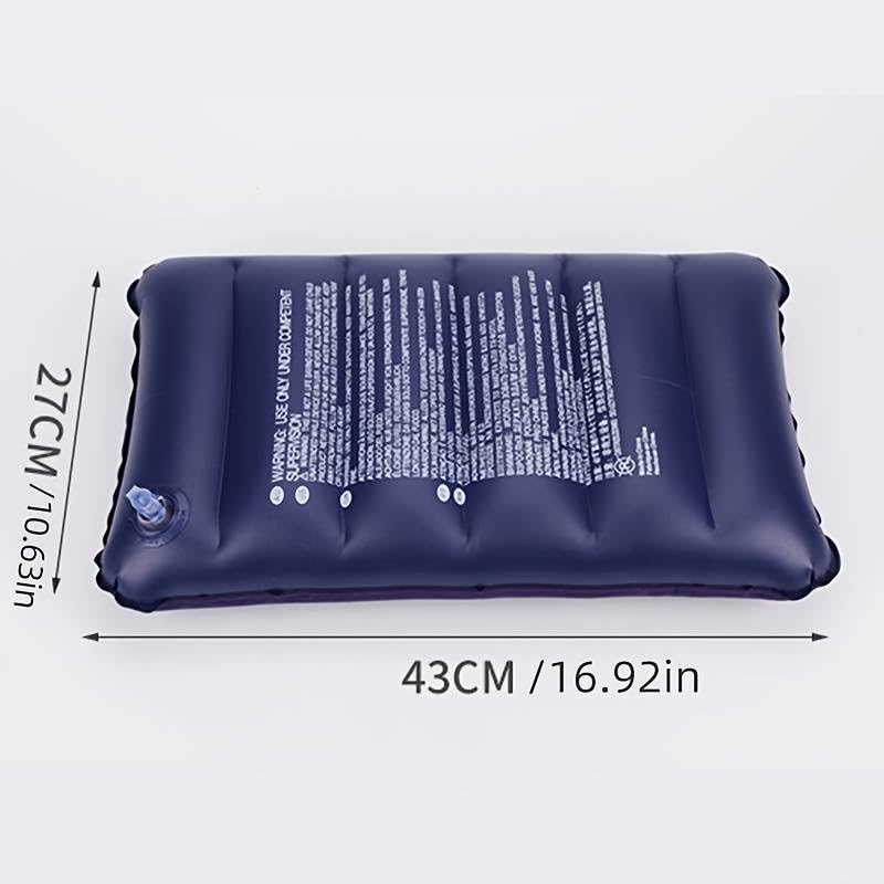 Picture of Velvet Air Pillow Cushion Sleeping Bag Backpacking Pillow Soft Comfortable Air Inflatable Travel Pillow Tourist Pillow (Blue) - Blue