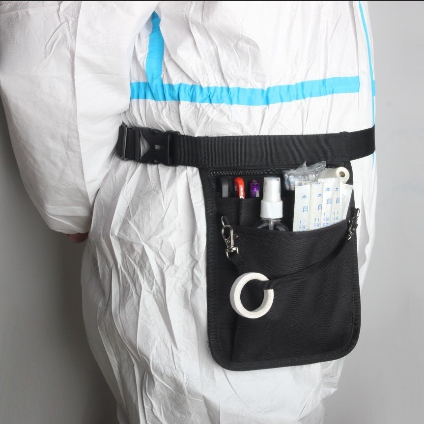 Picture of Deep Nurse Pouch, Waist Pouch, For Work, Lightweight, Water Repellent, Large Capacity, Multi-functional, Work Pouch, Storage, Nursing, Nursing Care, Beautician, Apron Bag, Unisex