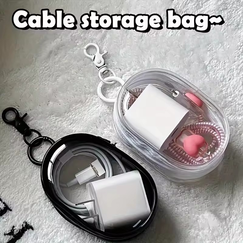 Picture of Mini Transparent Tech Pouch Organizer Bag