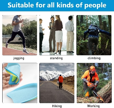 Picture of 1 Pairs of Silicone Gel Heel Pads, Heel Spur Inserts, Orthopaedic Heel Cushions, Soft Gel Insoles for Relief from Plantar Fasciitis, Heel Spurs and Achilles Pain