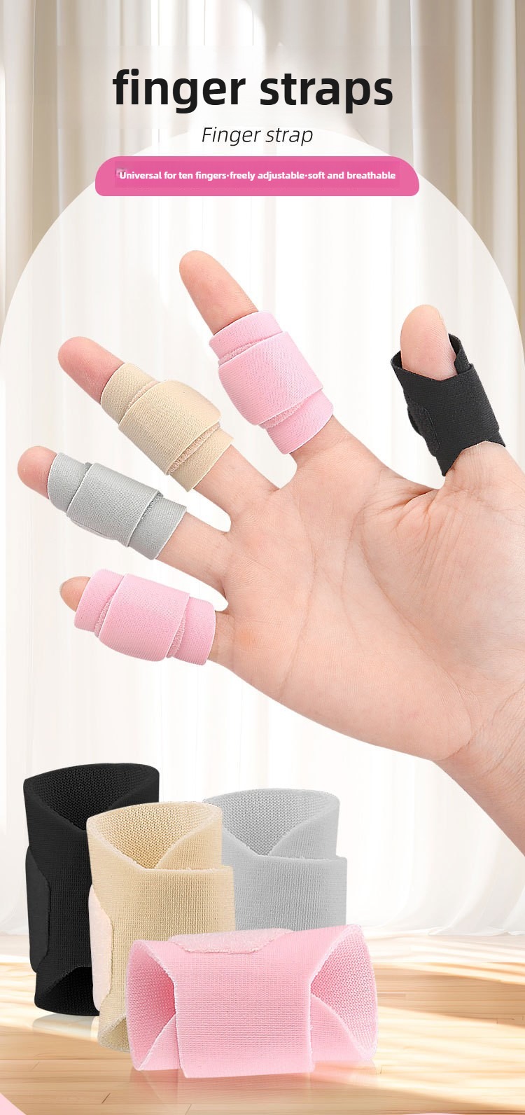 Picture of Adjustable Finger Splint Brace Support – Pain Relief for Arthritis, Injury Recovery