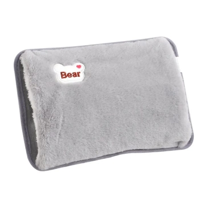 Picture of Cute Hot Water Bottle with Soft Cover，Portable Rechargeable Electric Hot Water Bag for Menstrual Cramps，Hot Compress Heating Pad,Plush Bear Hand Warmer（Winter Expressive Gift) - Multicolor