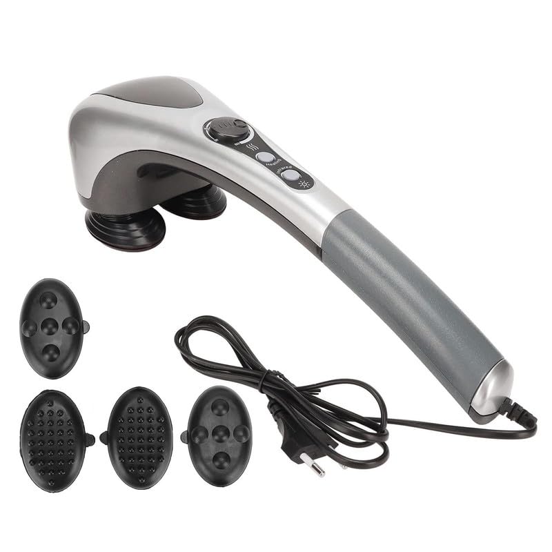 Picture of Powerful Electric Double Head Hammerpro Body Massager for Pain Relief/Acupressure Dual Hand Dolphin Double Point Body Massager - Multicolor