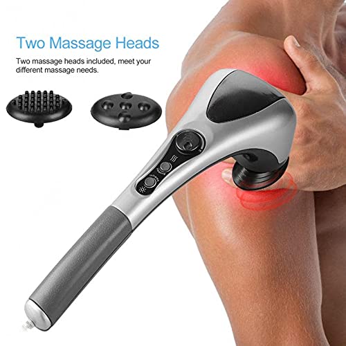 Picture of Powerful Electric Double Head Hammerpro Body Massager for Pain Relief/Acupressure Dual Hand Dolphin Double Point Body Massager - Multicolor