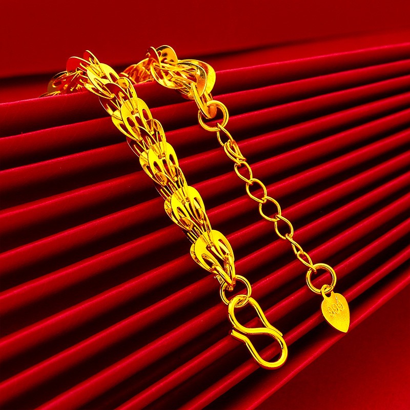 Picture of Gold Plated Stylish Chain Bracelet for Women