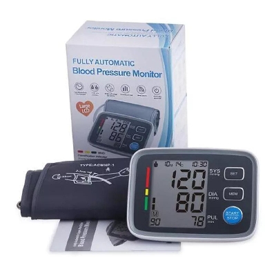 Picture of Smart Blood Pressure Monitor Digital Upper Arm Automatic Blood Pressure & Heart Rate Pulse Measure Machine
