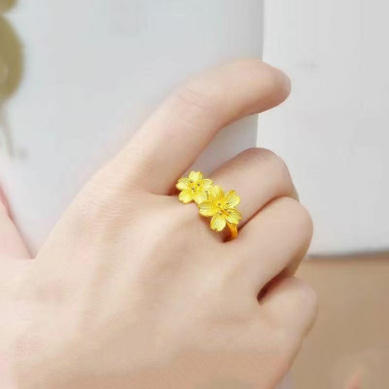 Picture of Stylish Plated Flower Pendant Ring for Women