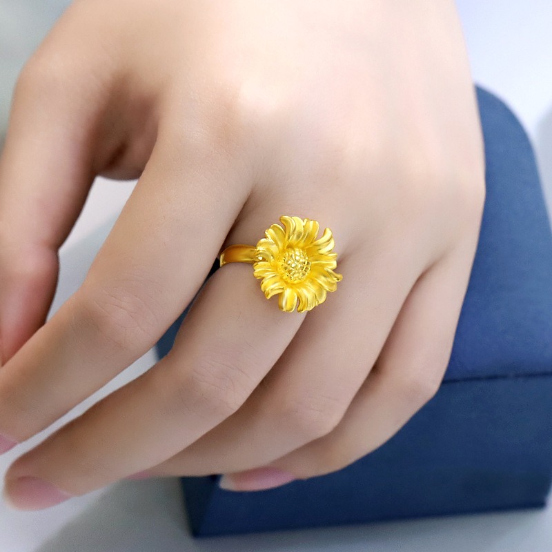 Picture of Blend of Beauty Adjustable Sunflower Ring