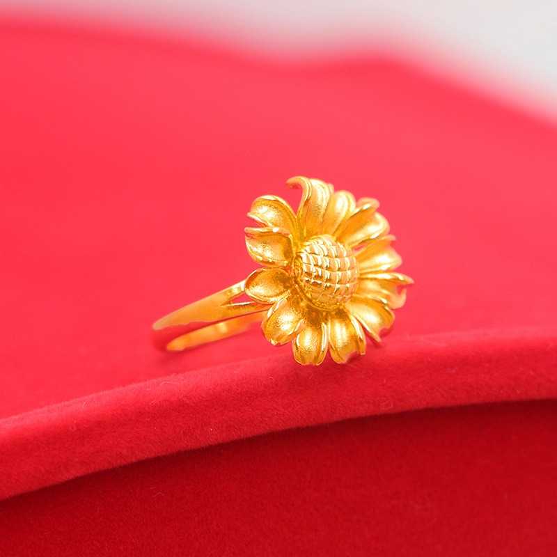 Picture of Blend of Beauty Adjustable Sunflower Ring