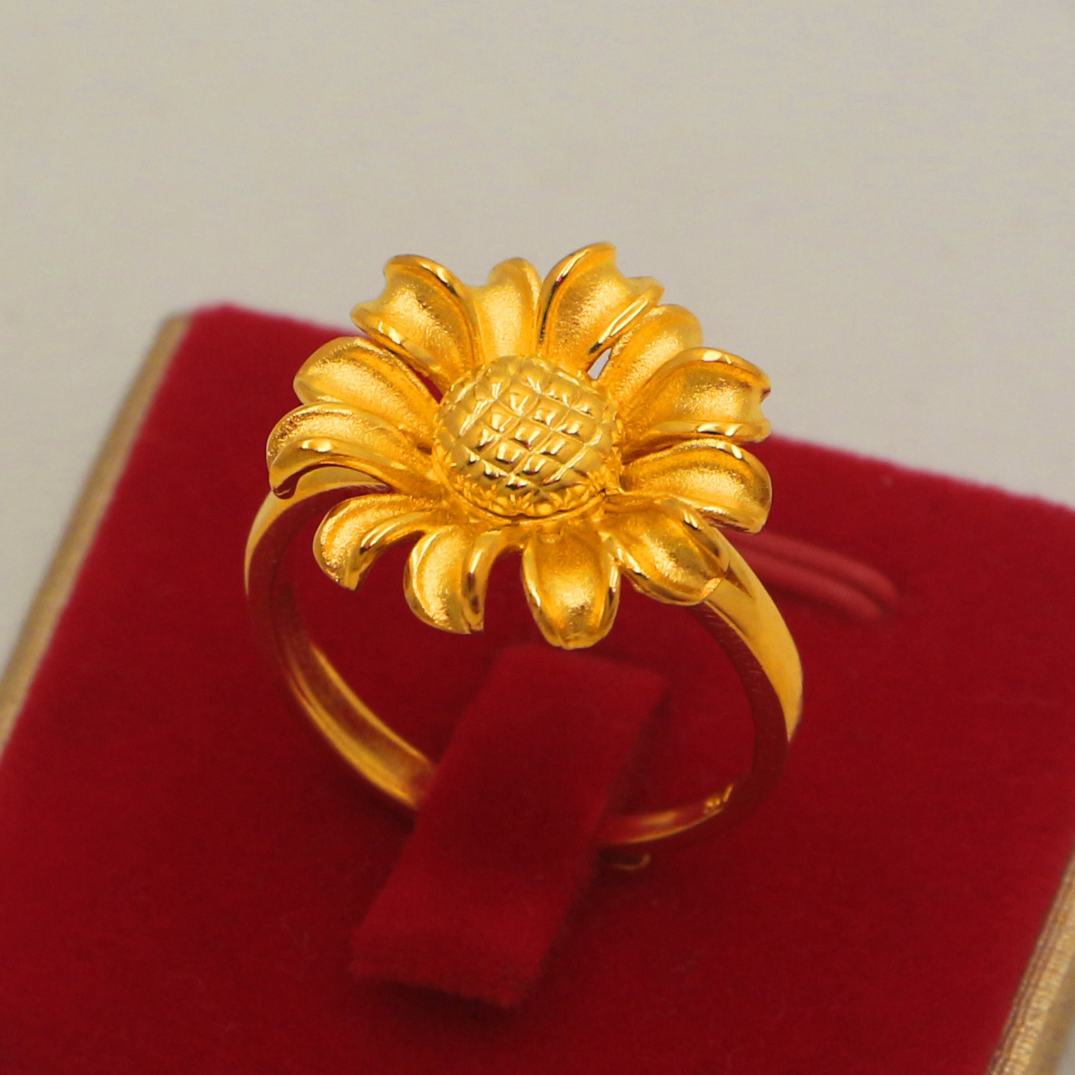 Picture of Blend of Beauty Adjustable Sunflower Ring