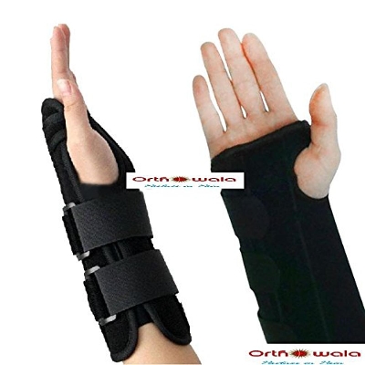 Picture of Wrist Support Splint: Ideal for Reducing Pain from with Carpal Tunnel, Sprains, or Arthritis. Suitable for Both Hand - Black
