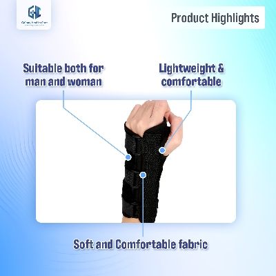 Picture of 1 Peace Professional Wrap Support Splint Band Balt Belt Carpal Tunnel'S Wrist Brace Sprion Prevention Wrap Protector - Black