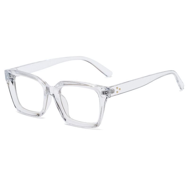 Picture of Men Fashion Oversized Square Reading Glasses Large Frame Presbyopia Eyeglasses For Men White